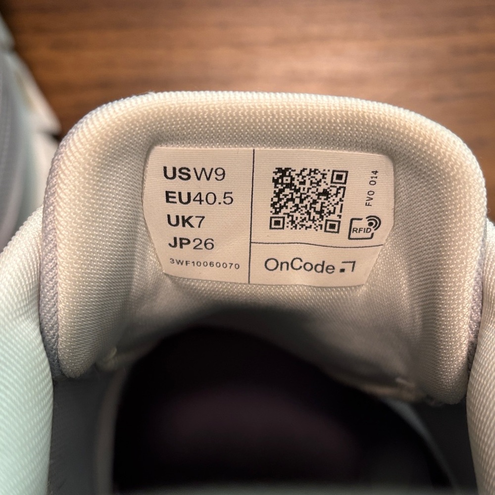 On Running Womens Cloud 6 Sneakers Glacier/White Size 9 - Picture 9 of 10